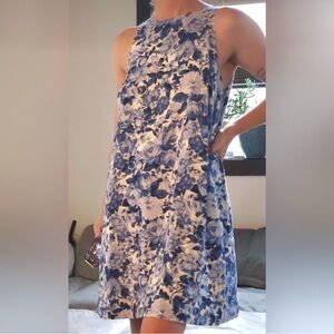 Abercrombie and Fitch blue floral dress TALL